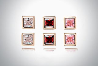 Set 3 Pares Aretes Diseño Cuadro