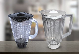 Vaso armado para licuadora con porta vaso y cuchillas
