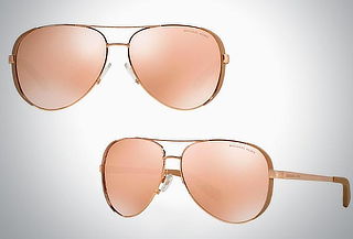 Lentes de sol polarizados Michael Kors Dorado para dama