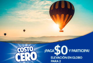 Participa en sorteo costo $0 de Elevación en Globo para 2