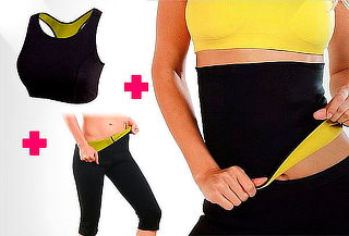 Kit Para Ejercicio Pantalón, Cinturilla y Top en Neopreno
