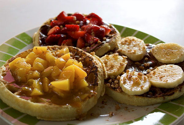 Elige entre  4 u 8 Waffles tradicionales.