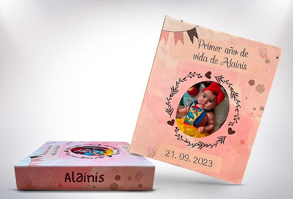 Álbum Personalizado para 200 Fotos  + 100 Fotos Impresas
