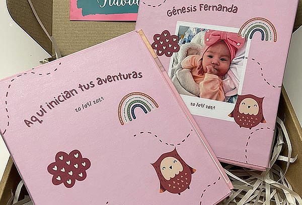 Álbum Personalizado para 200 Fotos  + 100 Fotos Impresas