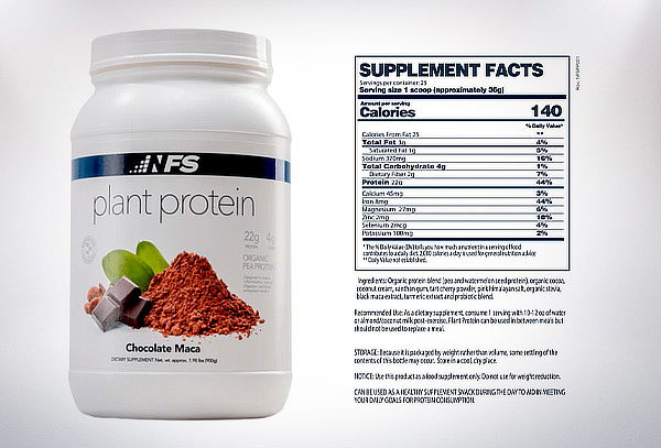 Proteina VEGANA de 900 gramos de NutriForce Sports 