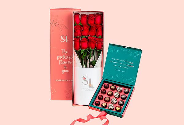 Rosas Rojas: Caja x 06 und o Caja x 12 und + Bombones 