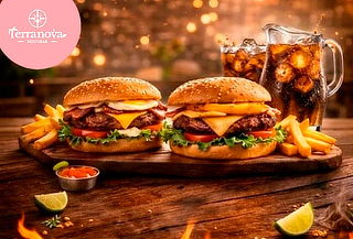 2 Hamburguesas a Elección + 1 Jarra de Refresco y Más