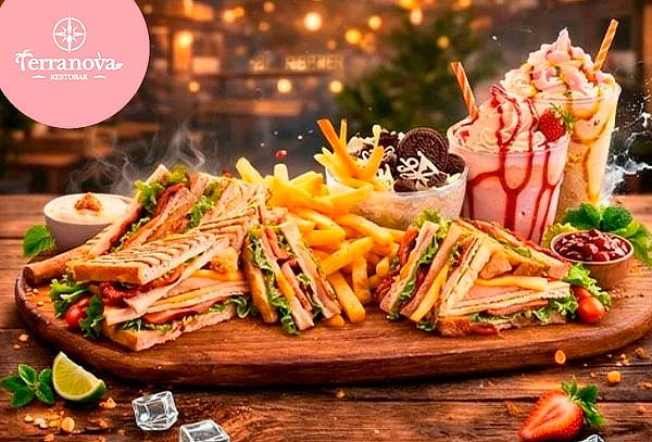2 Club Sandwich + 2 Frozen a Elección y Más