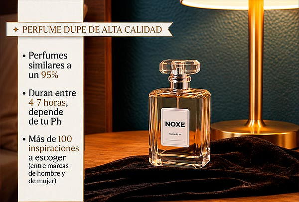Perfumes Dupe NOXE más de 100 Fragancias.
