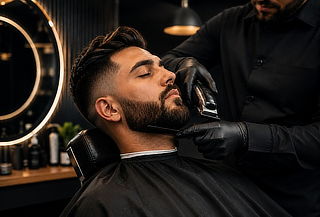 Corte de Cabello + Reperfilado de Cejas + Diseño de Barba