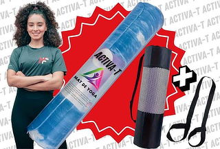Mat de Yoga Antideslizante + Porta Mat +Correa Portátil