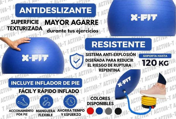 Pelota de Yoga/Pilates 65 cm Antideslizante