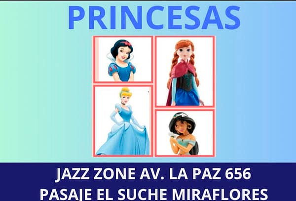 Obra: PRINCESAS en JAZZ ZONE | Sábados y Domingos de Octubre