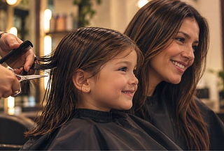 Mamá e Hija(o): 2 Cortes + Tratamiento + Acabado