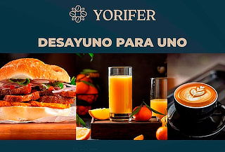 2 Panes con Chicharrón de 250 g + 2 Jugos o 2 Cafés