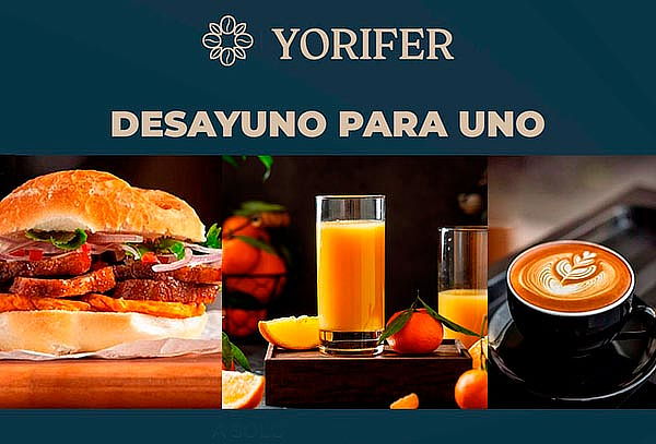 2 Panes con Chicharrón de 250 g + 2 Jugos o 2 Cafés