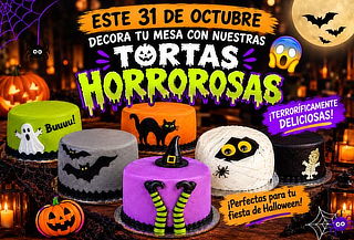 Mini Torta Temática Halloween Con Relleno a Elección