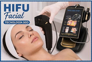 HIFU 50D Titanium rostro completo + Papada+ Limpieza Premium