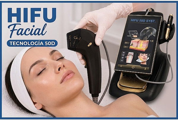 HIFU 50D Titanium rostro completo + Papada+ Limpieza Premium