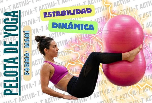 Pelota de Yoga Maní 90×45 cm + Inflador