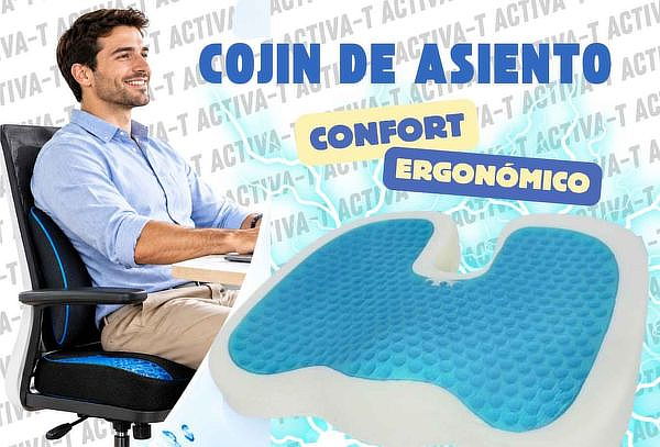 Cojín Ergonómico Gel Tech ACTIVA-T con Memory Foam