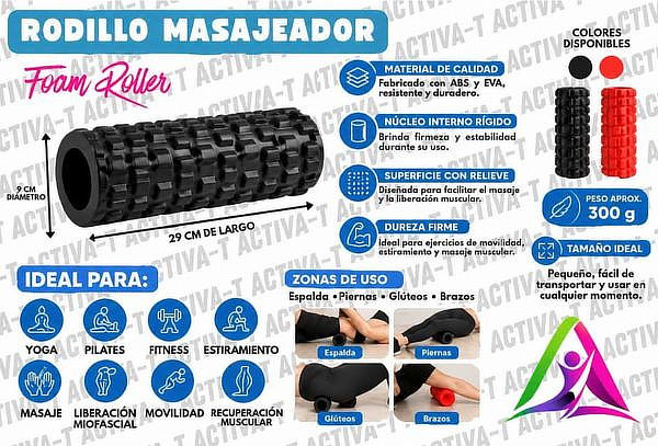 Rodillo de Masaje Muscular Foam Roller 