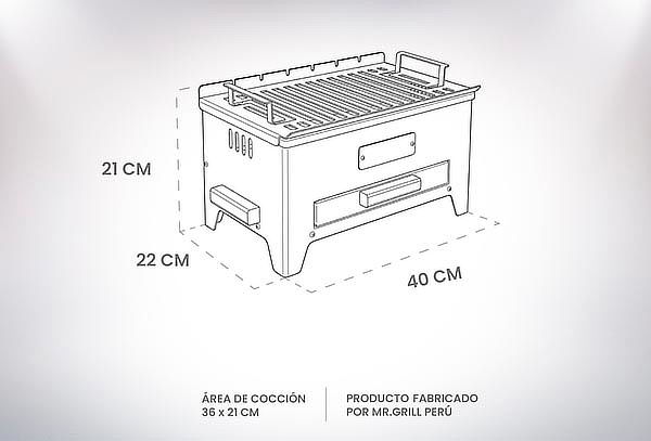 Parrilla Portátil Mini Duo Grill de Mr. Grill Perú
