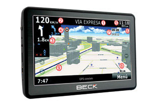 No te pierdas mas con GPS Beck Táctil + 3D