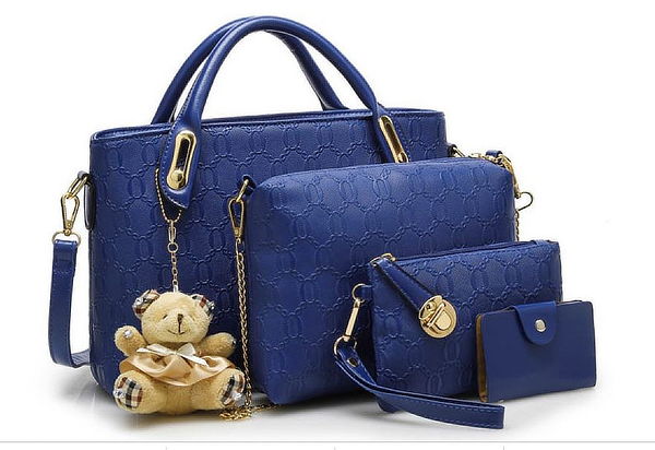 Cartera Para Mujer de Cuero Sintético MOD3 (Set de 4 Uni.)