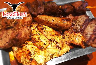 ¡Sin Reserva! Parrilla para 02 personas en LongHorn