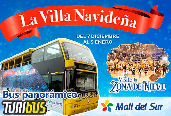 ¡TURIBUS te lleva a la Villa de Papá Noél + Mundo de Nieve!