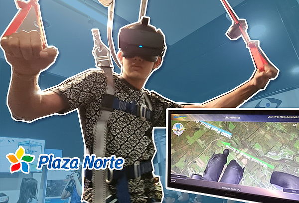¡Simulador de SALTO EN PARACAIDAS! Plaza Norte