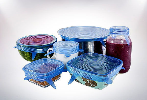 Set de 6 Tapas de Silicona Diferentes Tamaños