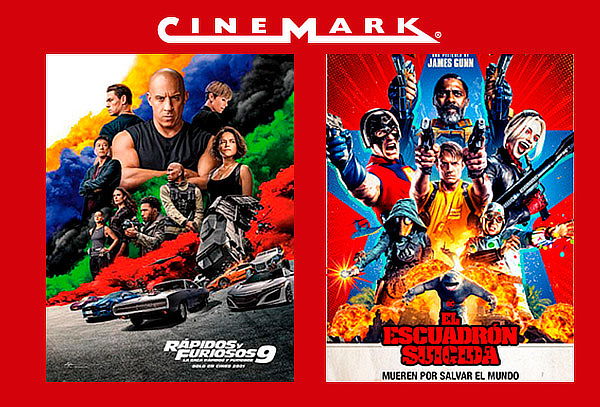 ¡Volvió Cinemark! Entrada 2D de Lunes a Domingo 